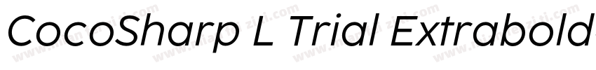 CocoSharp L Trial Extrabold字体转换